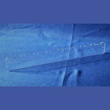 BARRA Para 10 Ganchos separados 32 mm,&nbsp; SIN ganchos<br>Medidas: 400 x 50  mm<br>